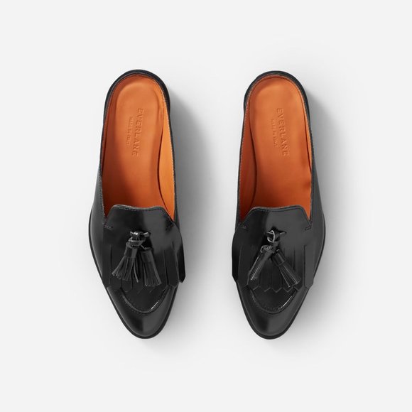 Everlane The Modern Tassel Loafer Mule in Black New Womens Oxford Slides - Picture 3 of 12